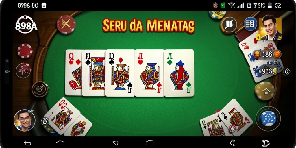 Tangkapan layar utama 898A menampilkan gameplay Domino yang menarik.