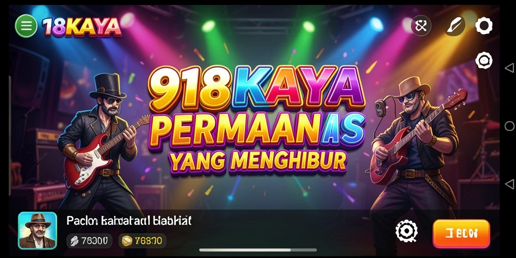 Tampilan screenshot yang menampilkan gameplay musik yang seru.