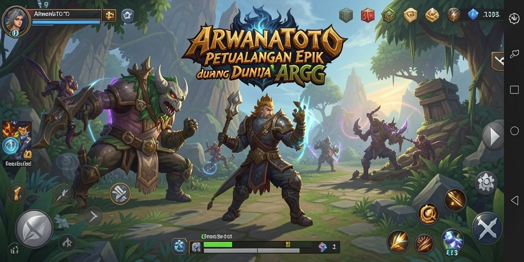 Tampilan gameplay seru ARWANATOTO dengan grafik menawan.
