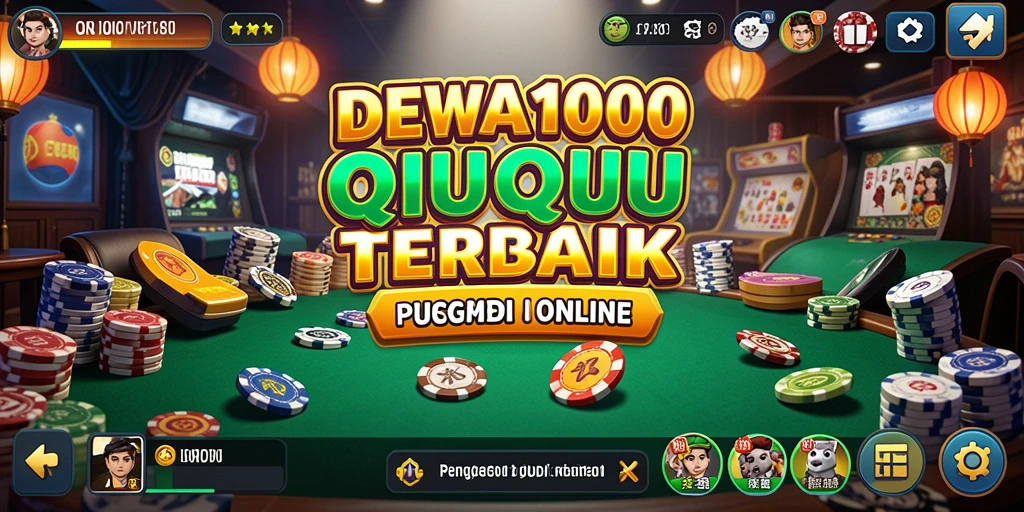 Tampilan gameplay QiuQiu yang menegangkan di DEWA1000.