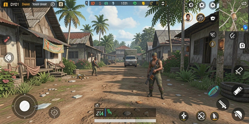 Gameplay DYO1 yang menampilkan berbagai aktivitas simulasi kehidupan.