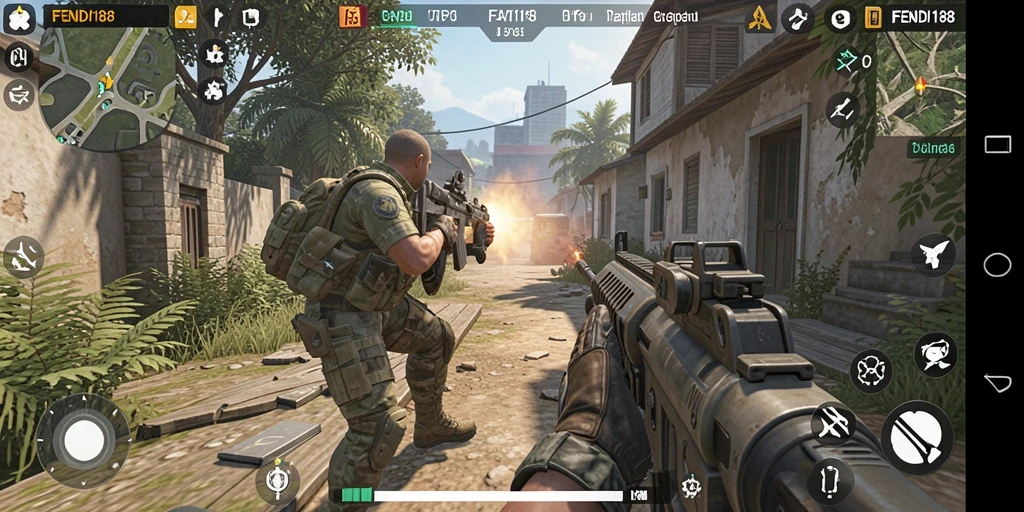 Tampilan aksi intens di dalam gameplay FENDI188 yang menakjubkan.