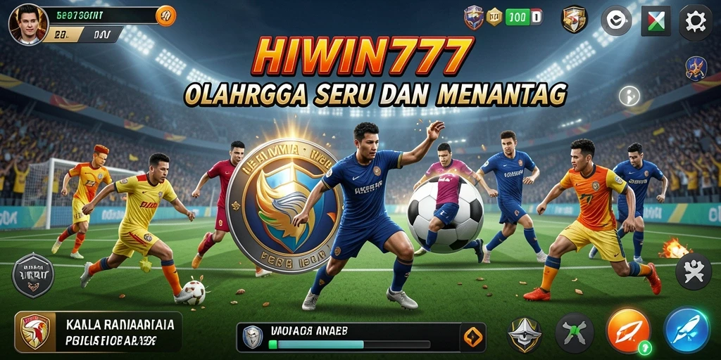 Tampilan seru HIWIN777 saat gameplay olahraga yang menegangkan.