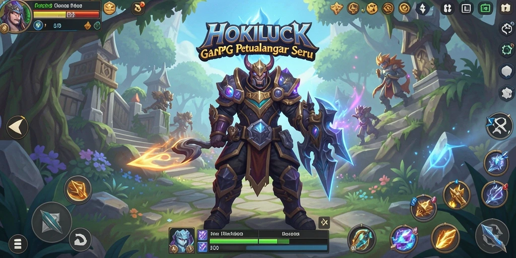 Tampilan menakjubkan gameplay HOKILUCK dalam dunia ARPG.