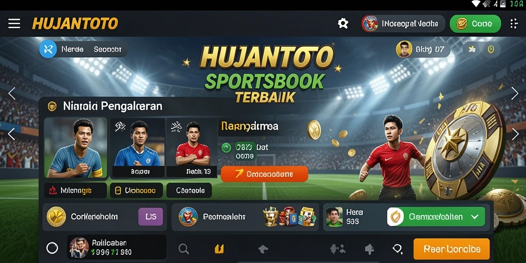 Tampilan antarmuka HUJANTOTO yang menawan saat bertaruh.
