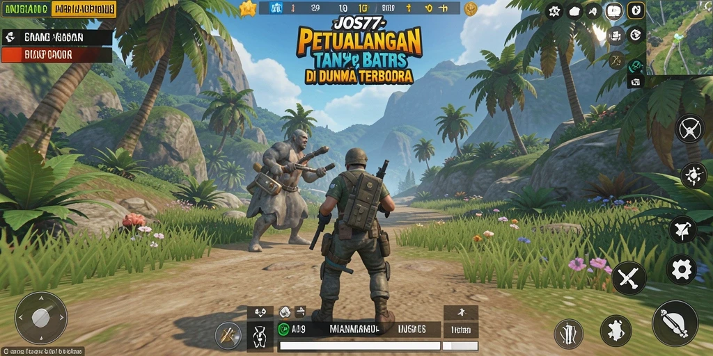 Tampilan menarik dari gameplay Open World JOS77 dengan berbagai aktivitas menjelajah.