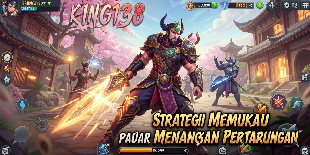 Screenshot gameplay KING138 dengan aksi strategi yang mendebarkan.