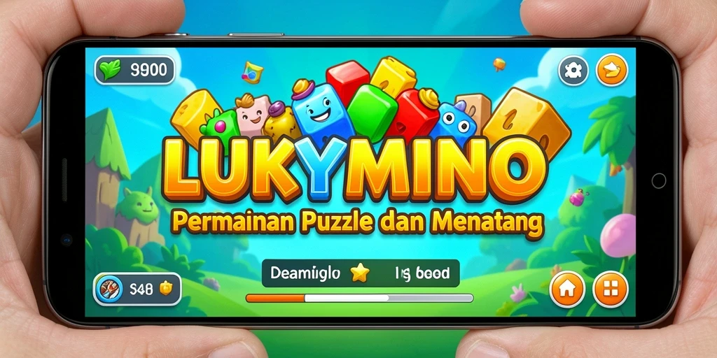 Tampilan gameplay LUKYMINO yang menarik dan menantang