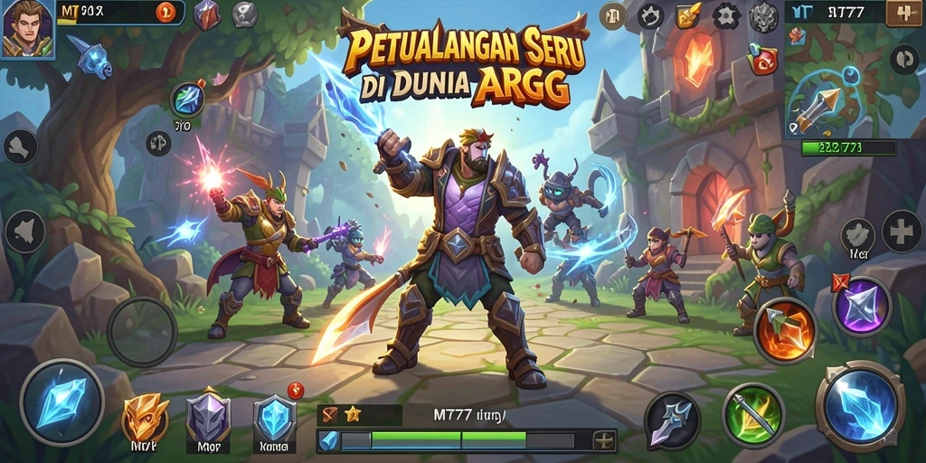 Tampilan permainan ARPG yang mendebarkan dan menakjubkan.