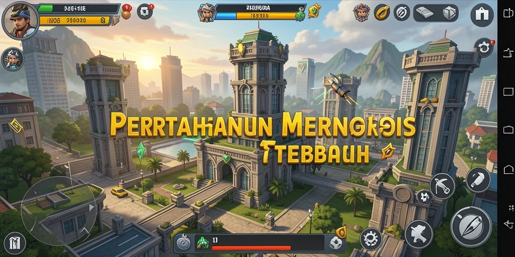 Gameplay seru N06 dengan strategi Tower Defense yang unik.