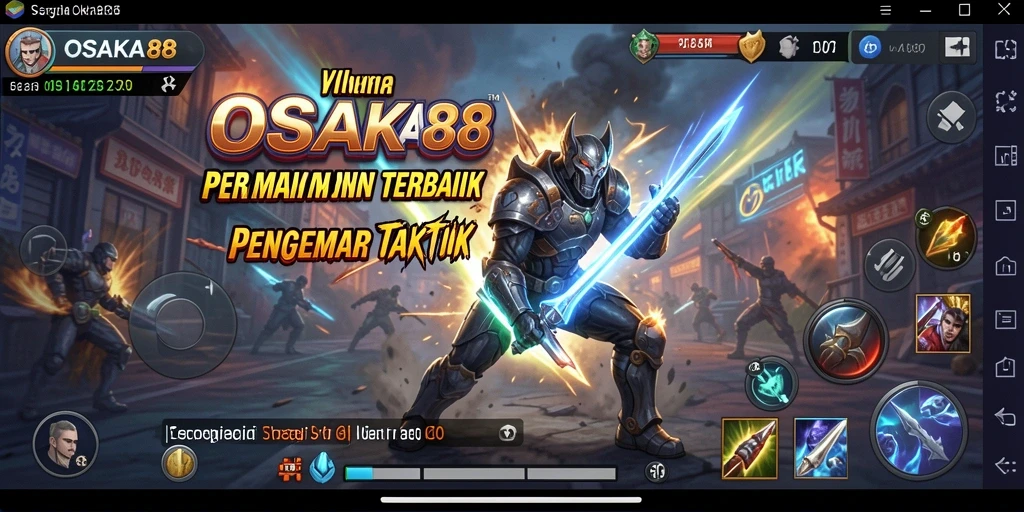 Screenshot OSAKA88 menampilkan karakter dan unit dalam pertempuran strategi yang mendebarkan.