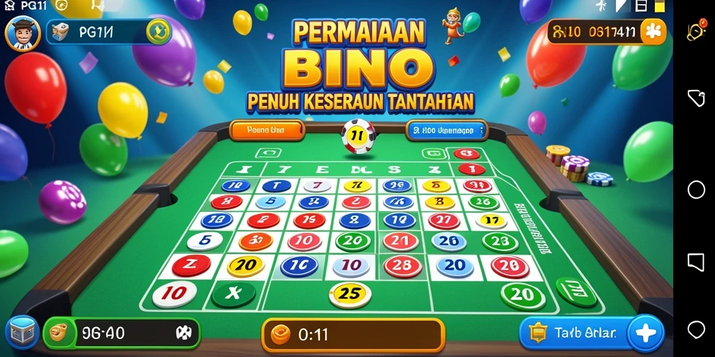 Tampilan menarik dari gameplay Bingo PG11 yang seru dan interaktif.