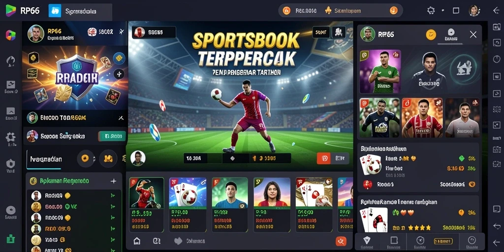 Tampilan screenshot RP66 yang menunjukkan pengalaman taruhan olahraga.