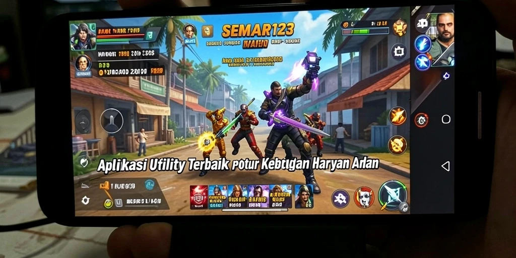 Screenshot SEMAR123 menunjukkan tampilan antarmuka yang user-friendly dan fitur Utility yang lengkap.