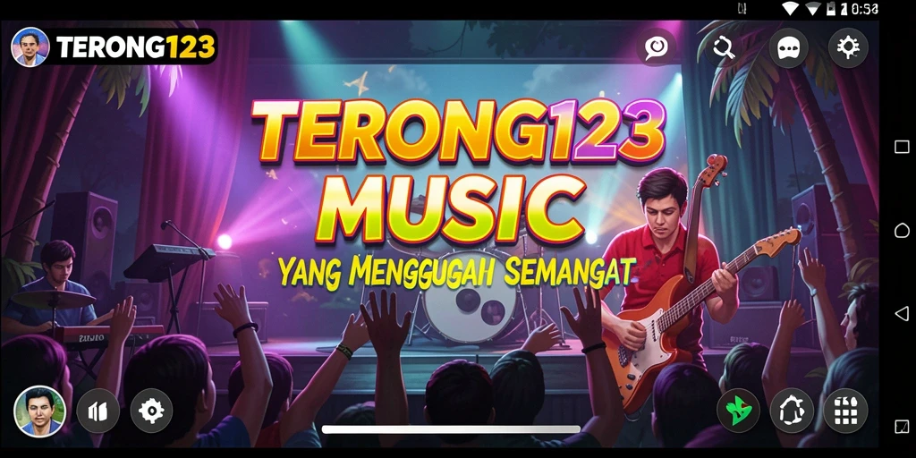 Tampilan gameplay TERONG123 yang seru dan interaktif dengan musik.