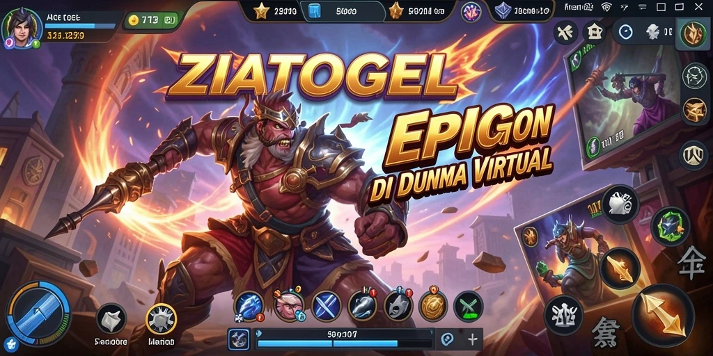 Tampilan gameplay ZIATOGEL yang dinamis dan penuh aksi.